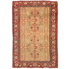 Antique 19th Century Indian Agra Rug Antique 19th Century Indian Agra Rug
