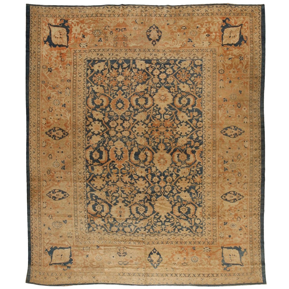 Antique Persian Sultanabad Carpet For Sale