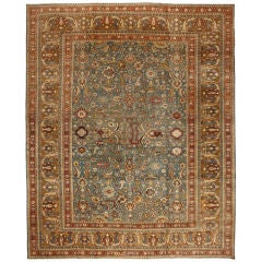 Antique Oversize 19th Century Indian Agra Carpet