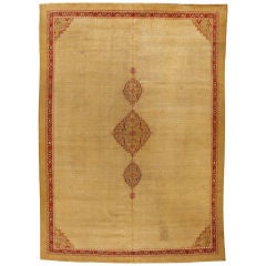 Antique 19th Century Indian Agra Carpet