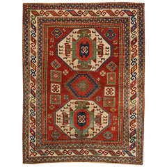 Antique Caucasian Kazak Rug