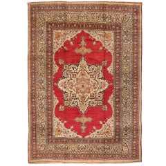 Antique Oversize Late 19th Century Persian Meshed Carpet