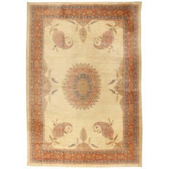 Antique Oversize 19th Century Turkish Borlu Carpet