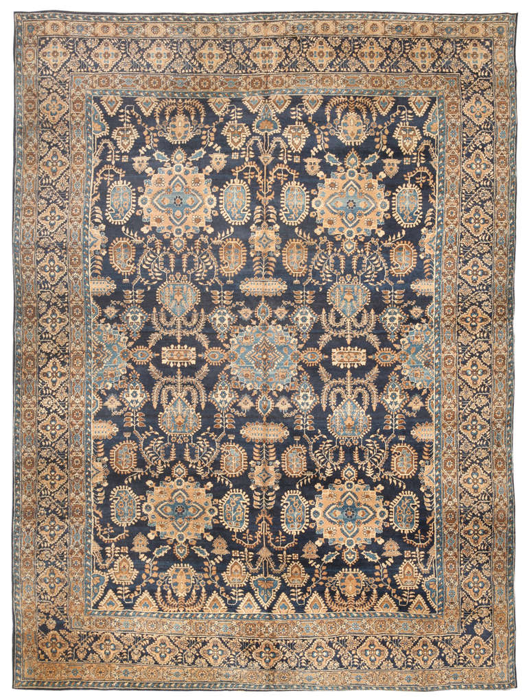 Antique Lavar Kerman Carpet