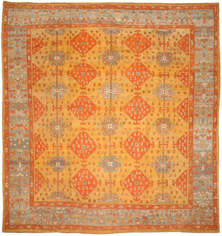 Vintage Oushak Carpet