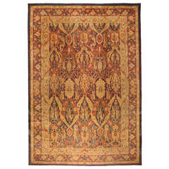 Exceptional Oversize Antique 19th Century Indian Amritsar Carpet
