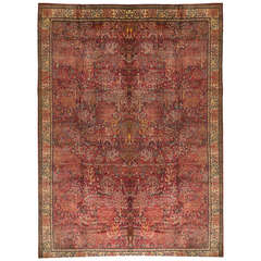 Antique Oversize 19th Century Indian Carpet