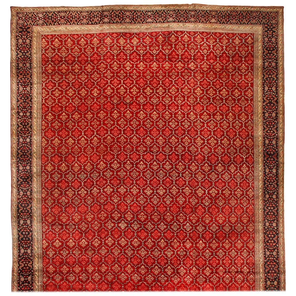 Exceptional Antique Agra Carpet For Sale