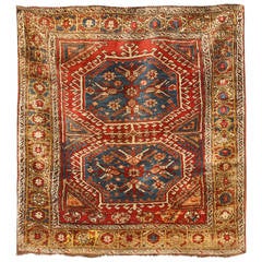 Antique 19th Century Turkish Konya Rug