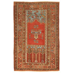 Antique Early 19th Century Turkish Ladik Rug