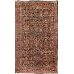 Exceptional Oversize Antique 19th Century Lavar Kerman Carpet