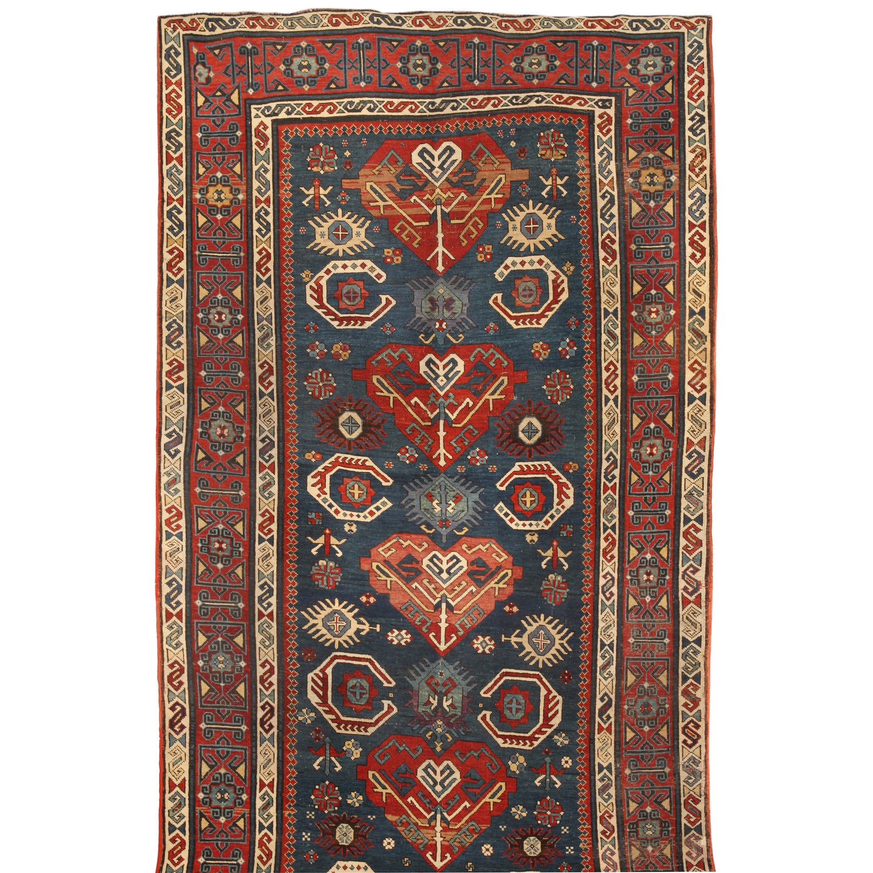 Antique Caucasian Shirvan Carpet For Sale