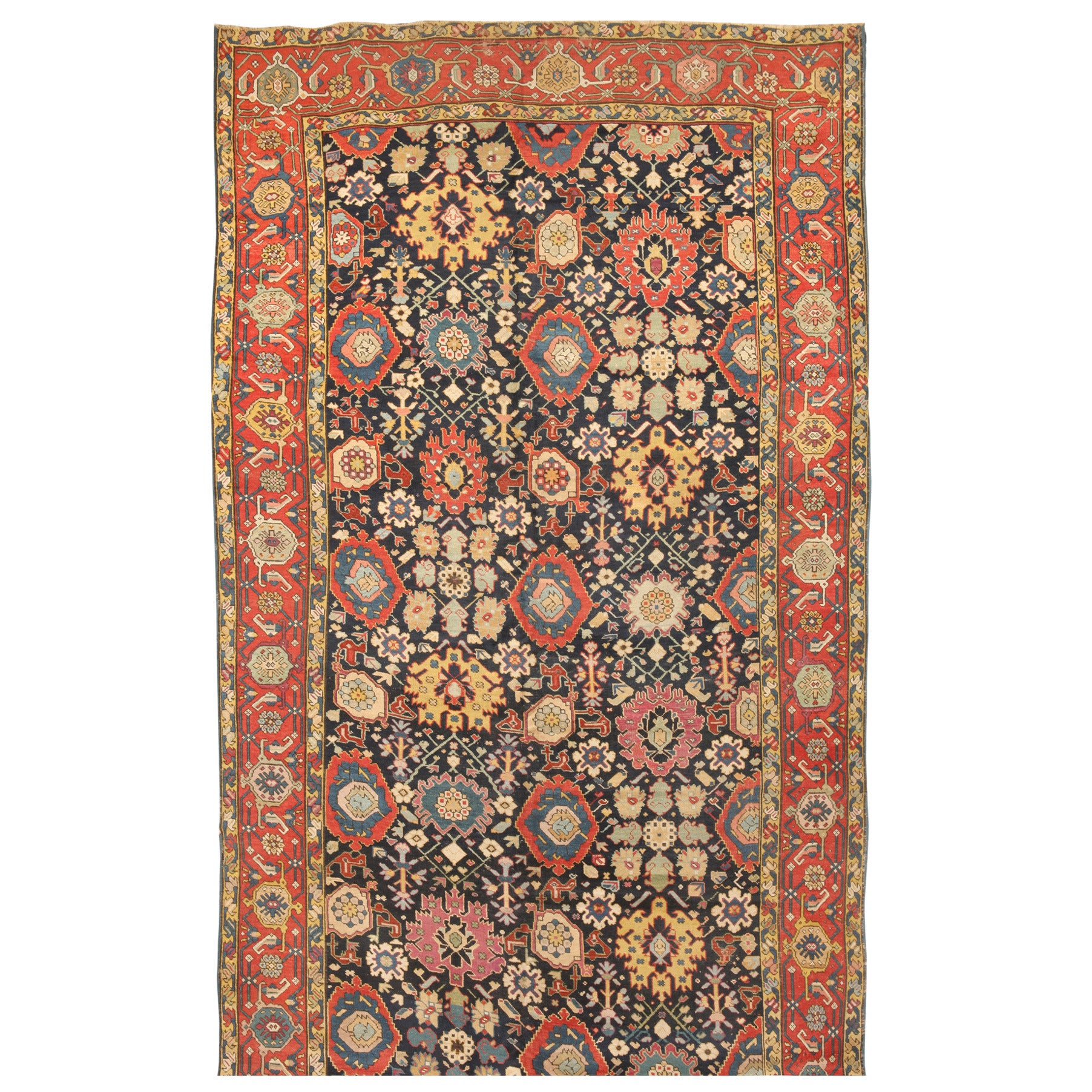 Antique 19th Century Caucasian Karabagh Carpet For Sale