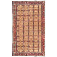 Antique 19th Century Indian Carpet