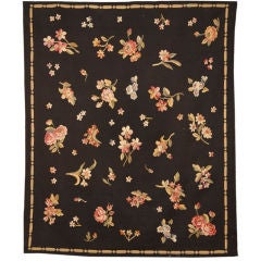 Antique Late 19th Century French Aubusson Rug