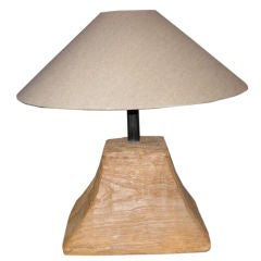 Vintage Driftwood Pyramid Lamp