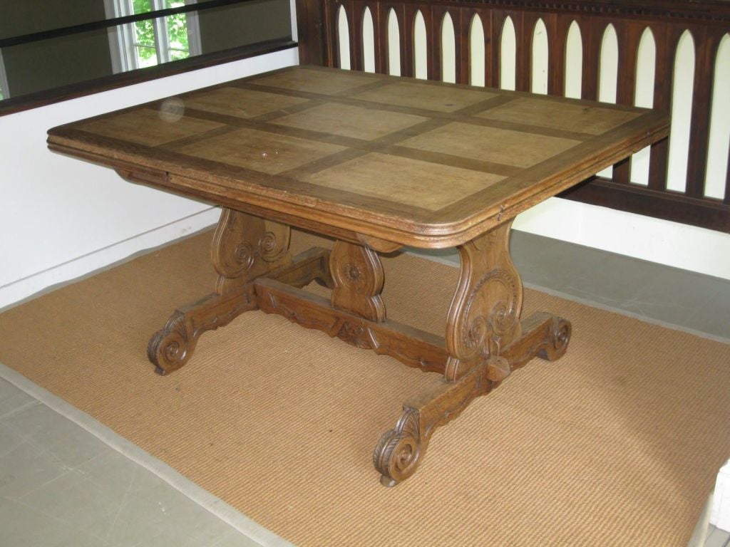 1920's French Bleached Dining Table