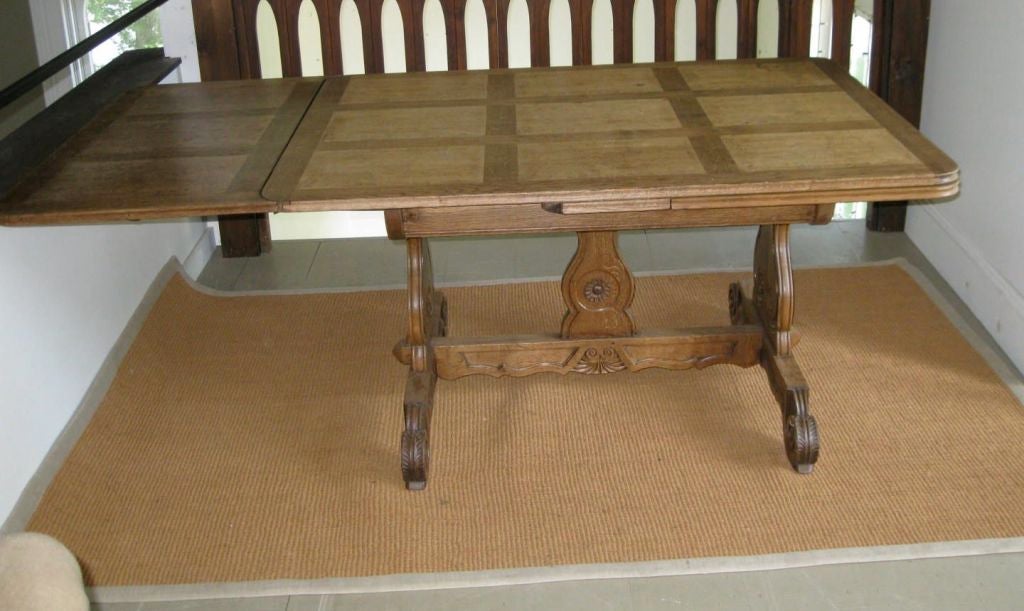20th Century 1920's French Bleached Dining Table For Sale