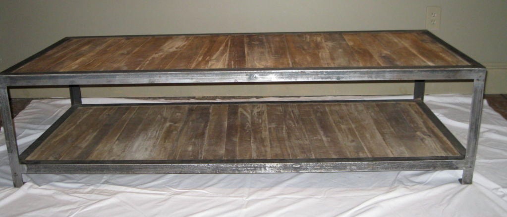 1980's Belgian Two Tier Industrial Coffee Table