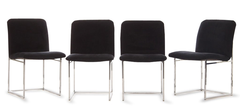 Set of Four Dining Chairs, Milo Baughman 3