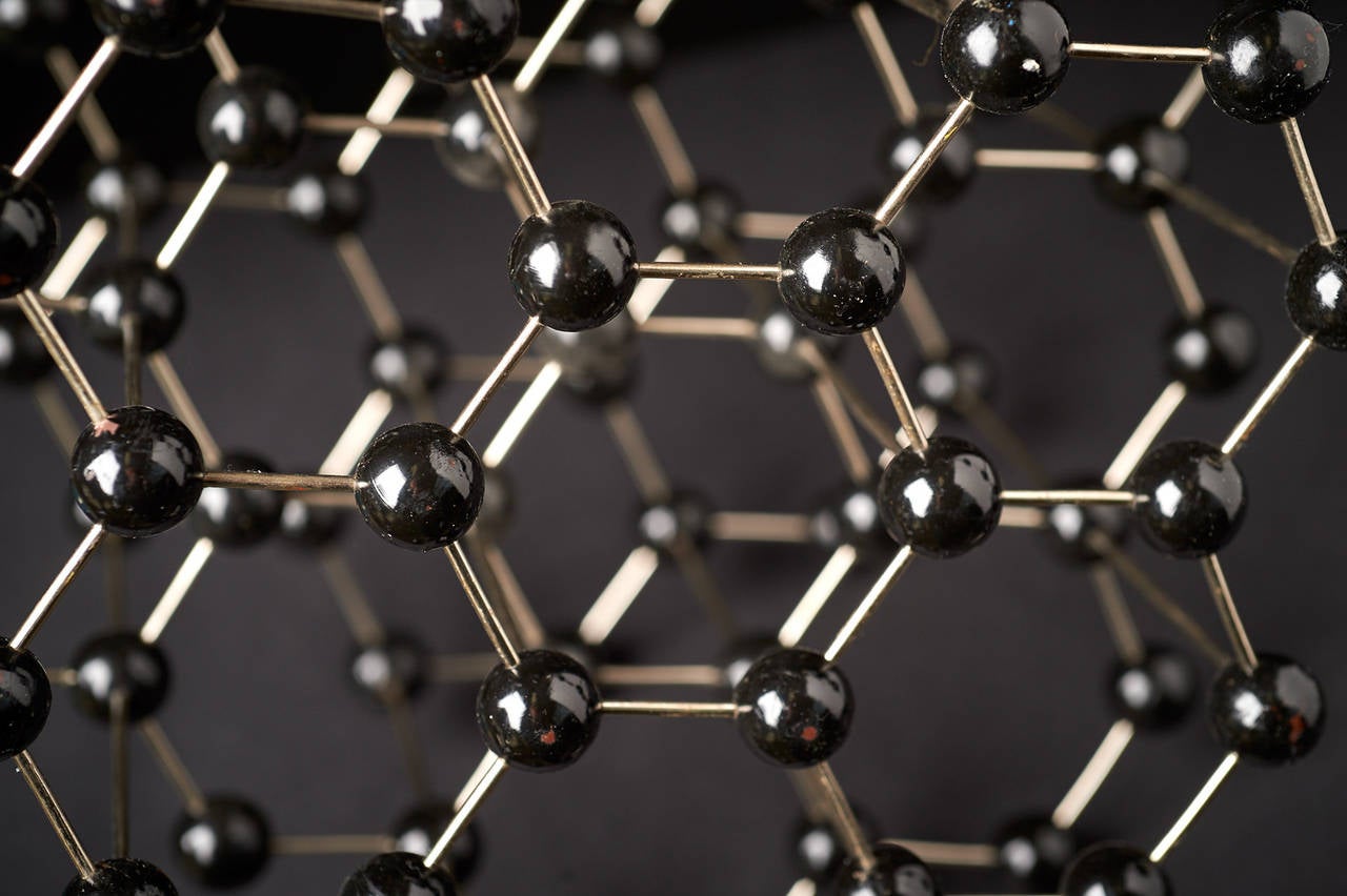 Mid-20th Century 1950s Molecular Model from Prague, Czech