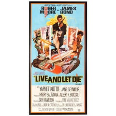 James Bond "Live and Let Die" Original Poster
