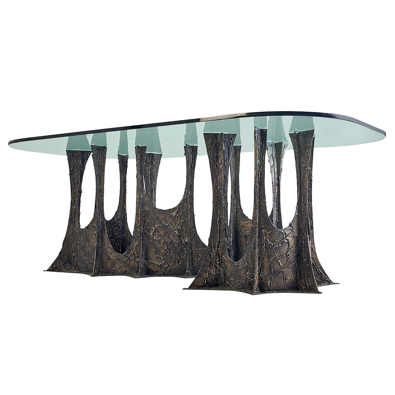 Paul Evans 1969 Stalagmite Signed Dining Table For Sale