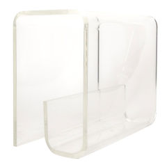 Magazine Lucite Side Table