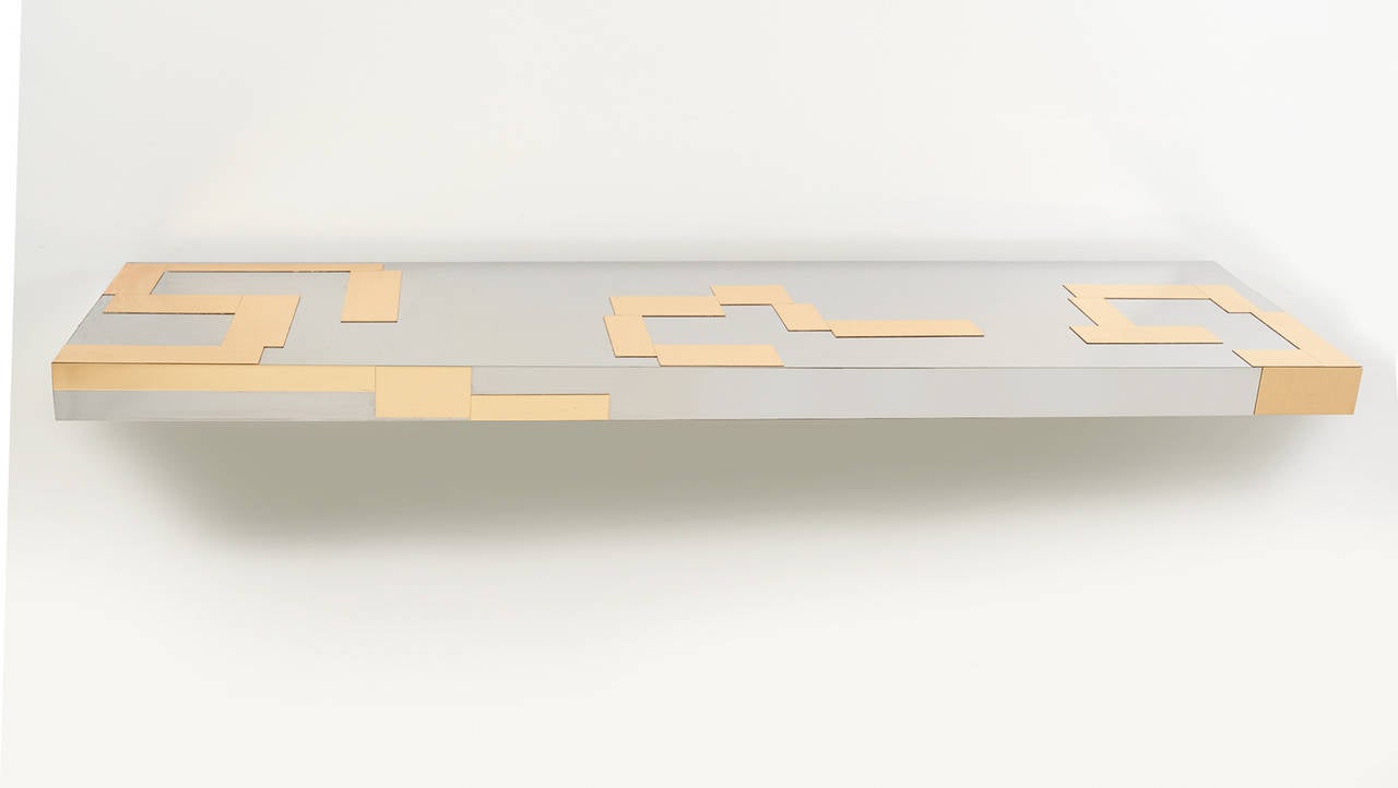 1970s Paul Evans Inspired Cityscape Shelf