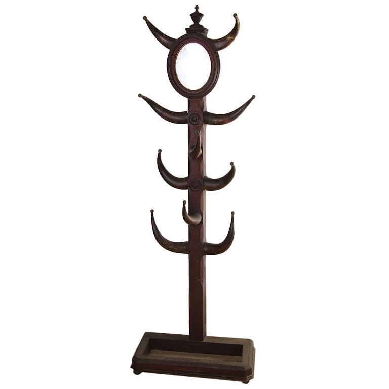 Early 19th Century Bull Horn Hat/Coat Stand