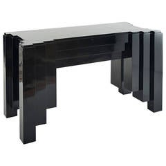 1930s Paul Frankl Inspired Skyscraper Console or Entry Table 7