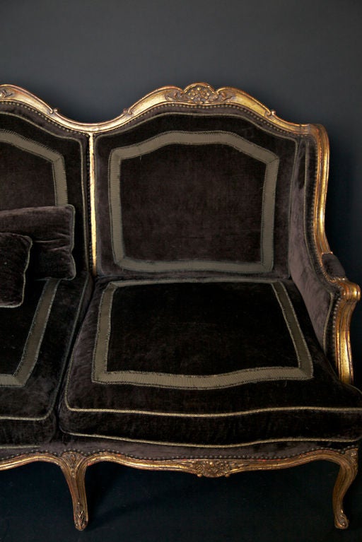 Mid-20th Century 1930's Gilded Louis XVI French Sofa
