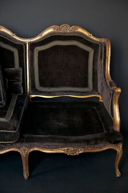1930's Gilded Louis XVI French Sofa 2