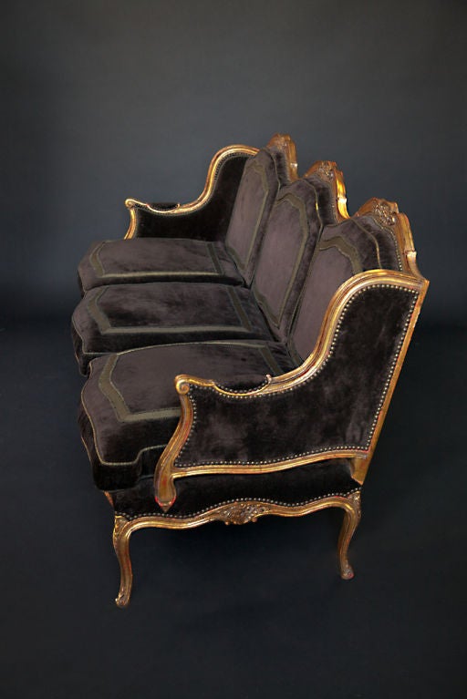 1930's Gilded Louis XVI French Sofa 3