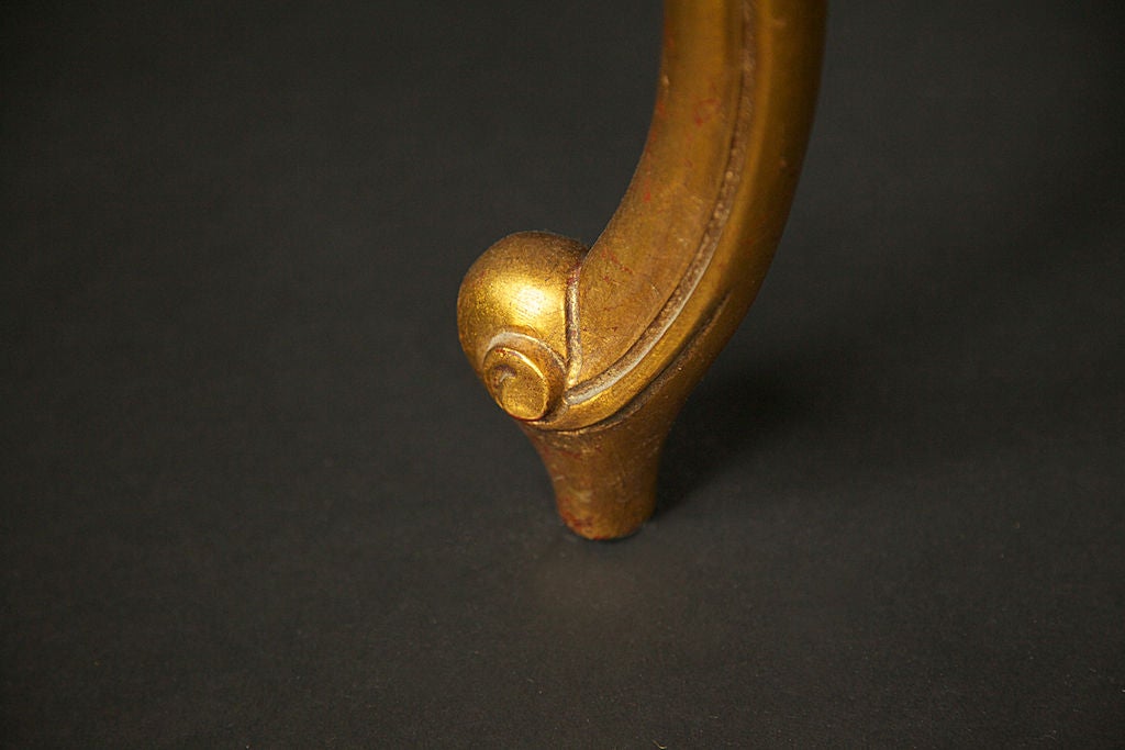 1940's to 1950's Gold-Leaf Curio Cabinet 2