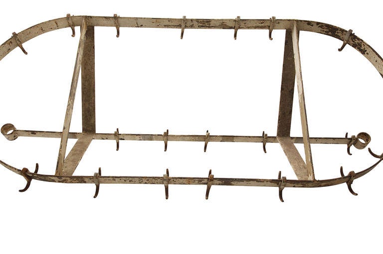 1900s Meat Rack from Smith and Yendell In Distressed Condition For Sale In New Rochelle, NY