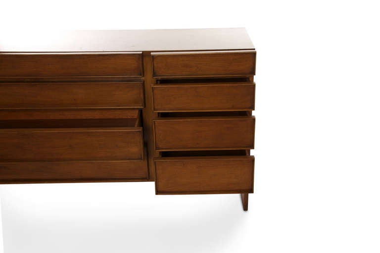 Mid-20th Century 1950s Moderne Designed Dresser or Credenza, Unknown Designer