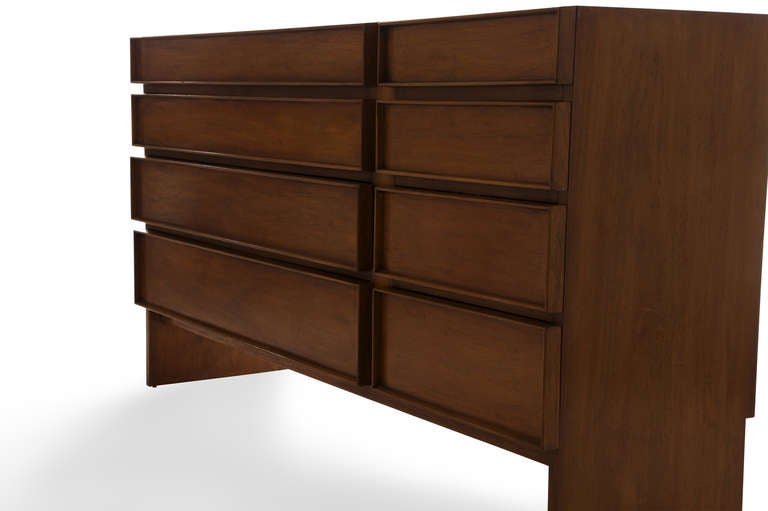 Mid-Century Modern 1950s Moderne Designed Dresser or Credenza, Unknown Designer
