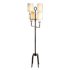 Tommi Parzinger Elegant Iron Floor Lamp
