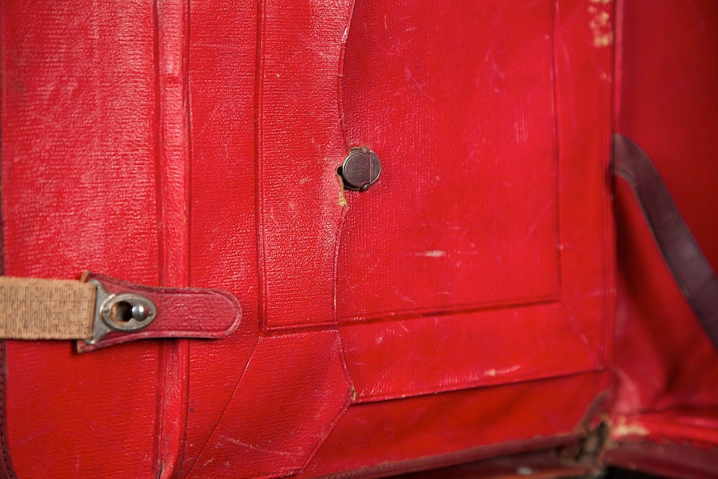 1910 to 1920's Brown Leather Traveler's Bag 4