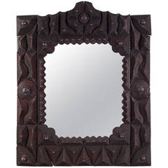 Large Early 20th Century American Tramp Art Frame