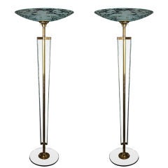 Art Deco Pair of Torchiere Lamps