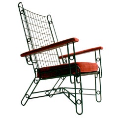 Circa 1940's Metal Architectural Chair