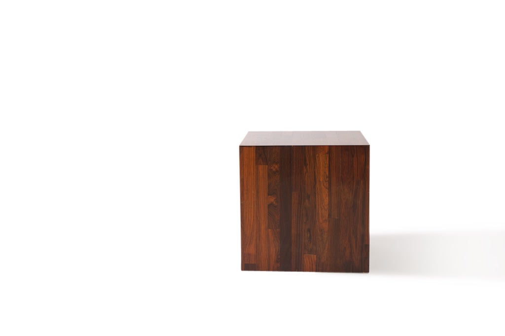 Wood Milo Baughman Cube Tables