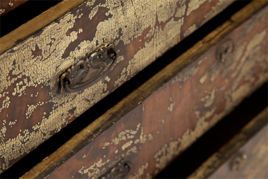 19th Century Painted 3-drawer Dresser 2