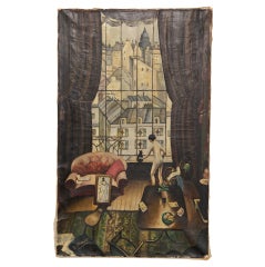 Circa 1925-1930 Oil on Canvas, Artist, B. Mendes