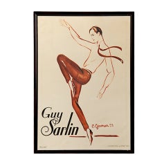 1925 Themed Lithograph, "Guy Sarlin" by Charles Gesmar