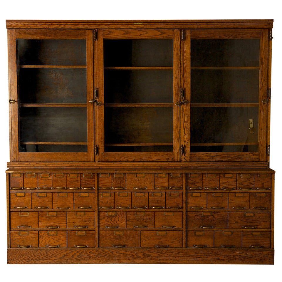 Magnificent Apothecary/Hardware Cabinet, circa 1907-1910