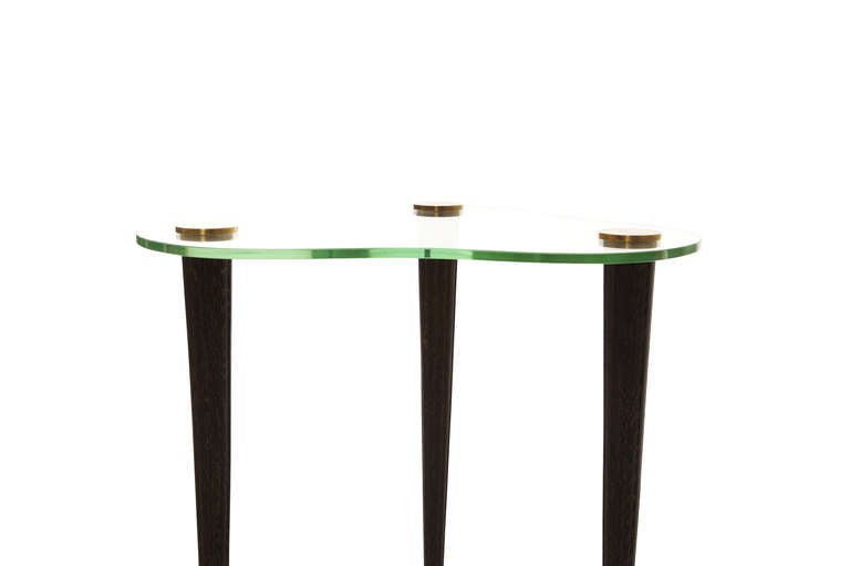 Art Deco 1950s Kidney-Shaped Occasional Table in the Style of Gilbert Rohde