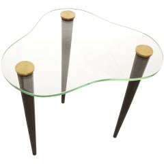 1950s Kidney-Shaped Occasional Table in the Style of Gilbert Rohde